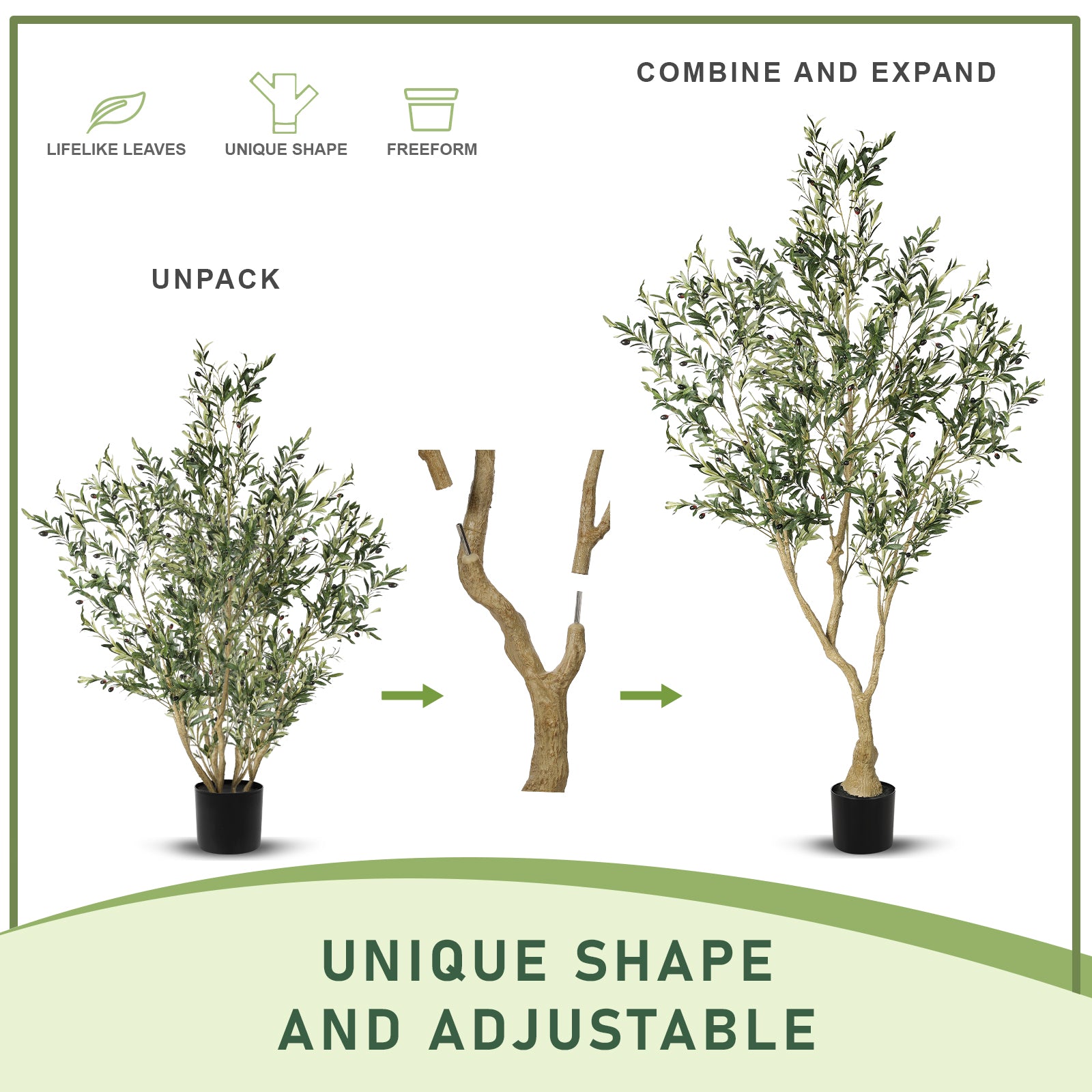 7FT Olive Trees Artificial Indoor